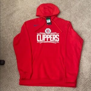 LA Clippers Essential Red Logo Hoodie New Free S&H